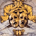 Symbolbild dramatiska masker