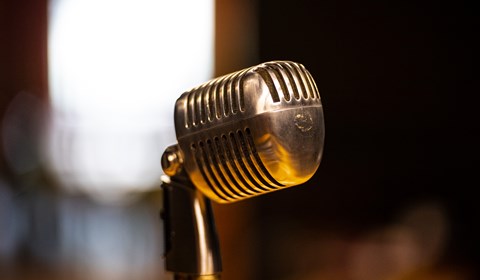 Radiomikrofon av den äldre modellen. (50-tal)