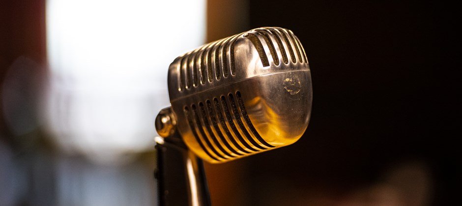 Radiomikrofon av den äldre modellen. (50-tal) Radiomikrofon av den äldre modellen. (50-tal)